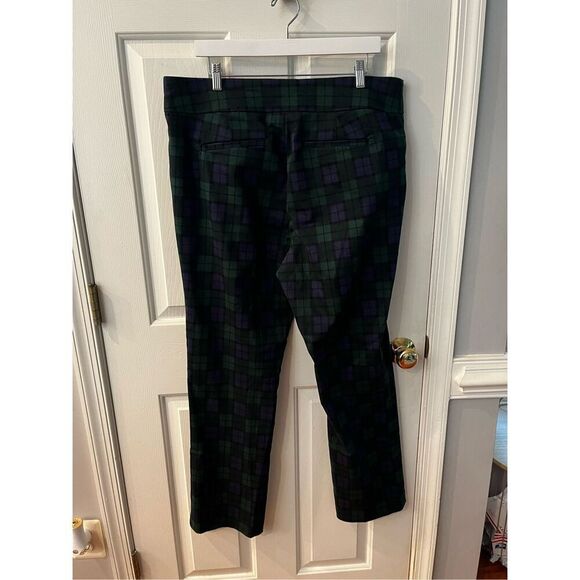 Croft & Barrow Blue & Green Plaid Stretch Pull On Pants sz 18 EUC Holiday - Picture 5 of 8